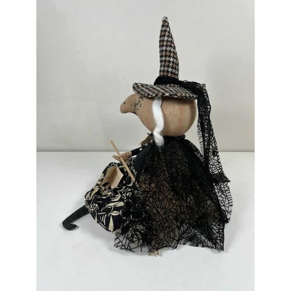 Joe Spencer Gathered Traditions Doll Halloween Naomi Witch Handcrafted Halloween